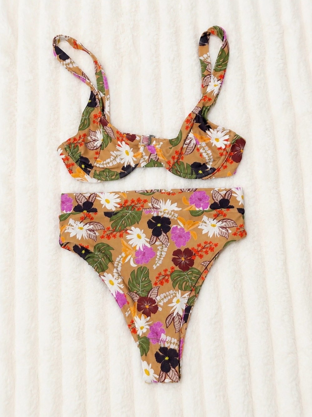Lokahi Hana Print Bikini Set